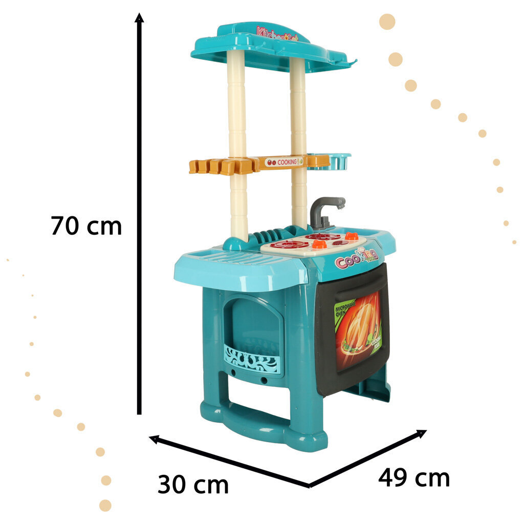 Bērnu virtuve ar piederumiem un gaismas efektiem цена и информация | Rotaļlietas meitenēm | 220.lv