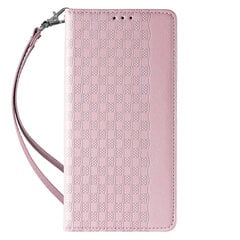 Чехол с магнитным ремешком Case pro iPhone 14 Pro Max с откидным кошельком, мини-шнур, подставка, розовый цена и информация | Чехлы для телефонов | 220.lv