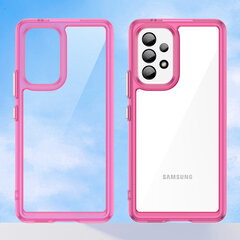 Чехол Outer Space для Samsung Galaxy A53 5G с гибкой рамкой розовый цена и информация | Чехлы для телефонов | 220.lv