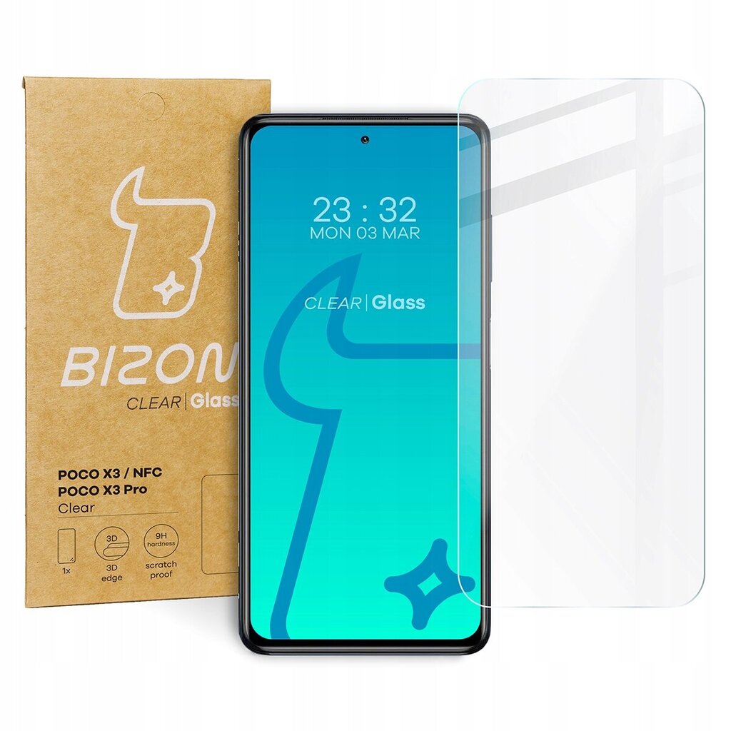 Bizon Xiaomi Poco X3 / NFC / Pro cena un informācija | Ekrāna aizsargstikli | 220.lv