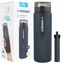 Wessper ActiveMax stikla pudele ar filtru cena un informācija | Virtuves piederumi | 220.lv