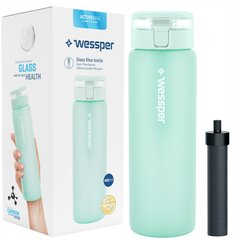 Wessper ActiveMax stikla pudele ar filtru cena un informācija | Virtuves piederumi | 220.lv