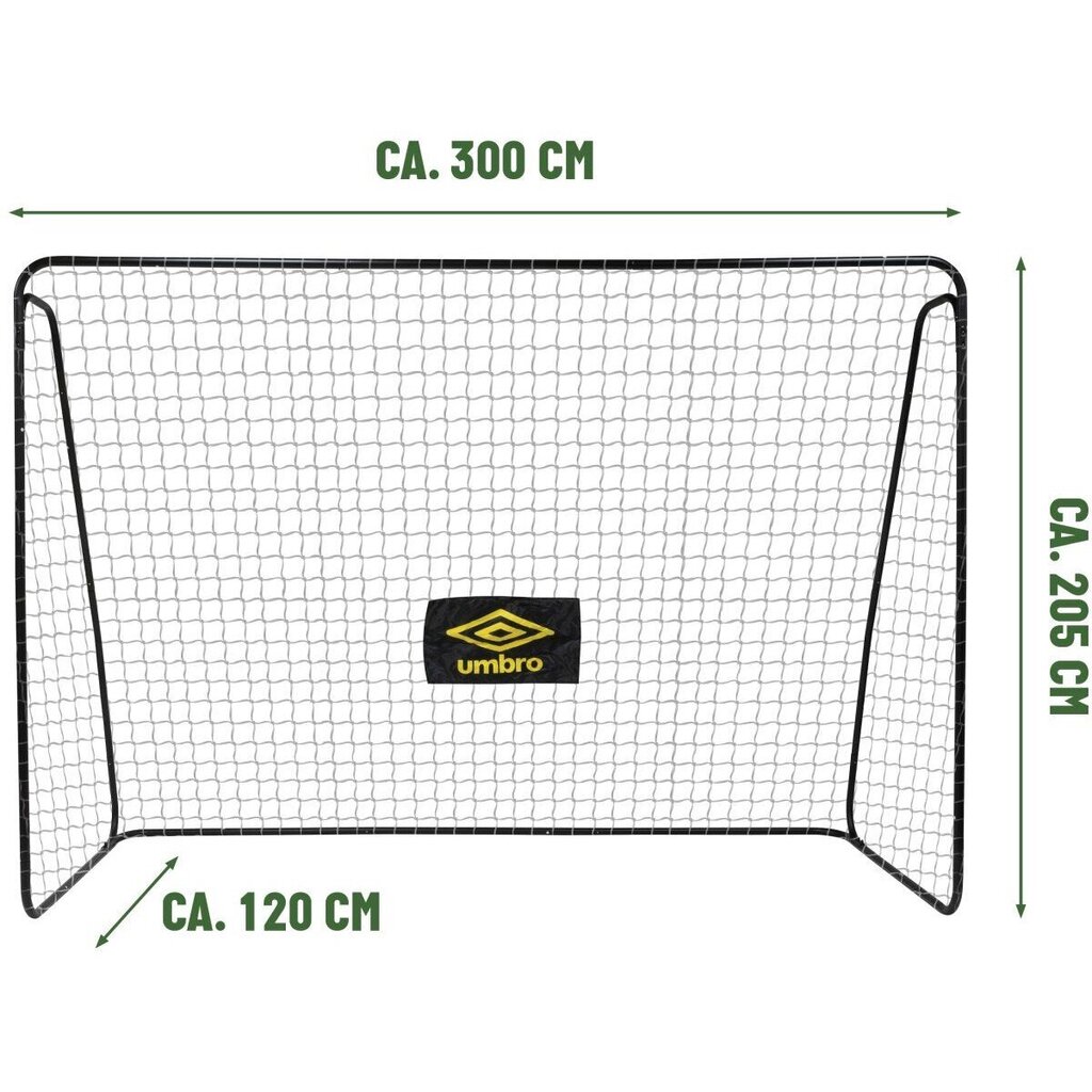 Futbola vārti ar tīklu UMBRO cena un informācija | Futbola vārti un tīkls | 220.lv