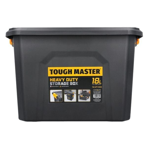 Plastmasas uzglabāšanas kaste Tough Master® TM-UPT-4034, 18l cena un informācija | Instrumentu kastes | 220.lv