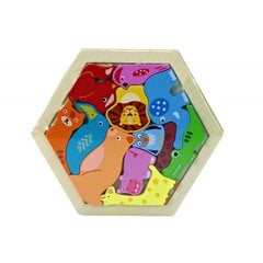 Koka puzle Lean Toys Animals цена и информация | Развивающие игрушки | 220.lv