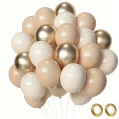 'Набор из 50 воздушных шаров с конфетти из белого розового золота' цена и информация | Шары | 220.lv