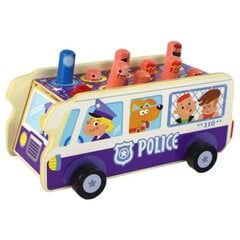 Koka arkādes spēle Dodgeball Police bus cena un informācija | Attīstošās rotaļlietas | 220.lv