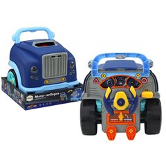Lean Toys Toy Truck Motor Demontāžas komplekts, zils, 6 daļas cena un informācija | Rotaļlietas zēniem | 220.lv