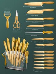 Набор ножей (16 шт.) цена и информация | Ножи и аксессуары для них | 220.lv