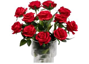 Искусственная роза, 5 шт. цена и информация | Искусственные цветы | 220.lv