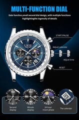 Мужские часы Lige 705. цена и информация | Мужские часы | 220.lv