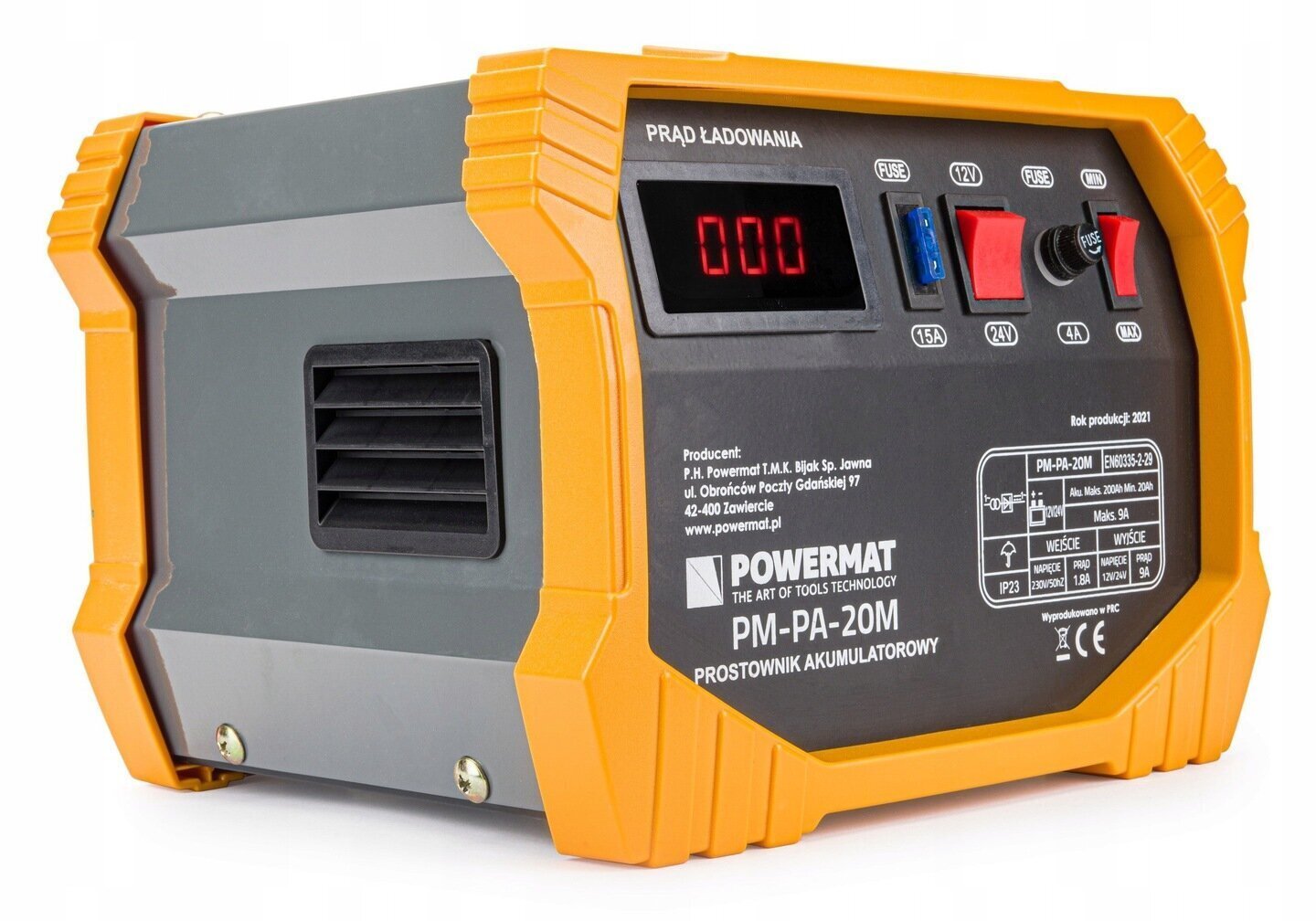 Akumulatora lādētājs Powermat PM-PA-20M, 12V/24V, 8-18A cena un informācija | Akumulatoru lādētāji | 220.lv