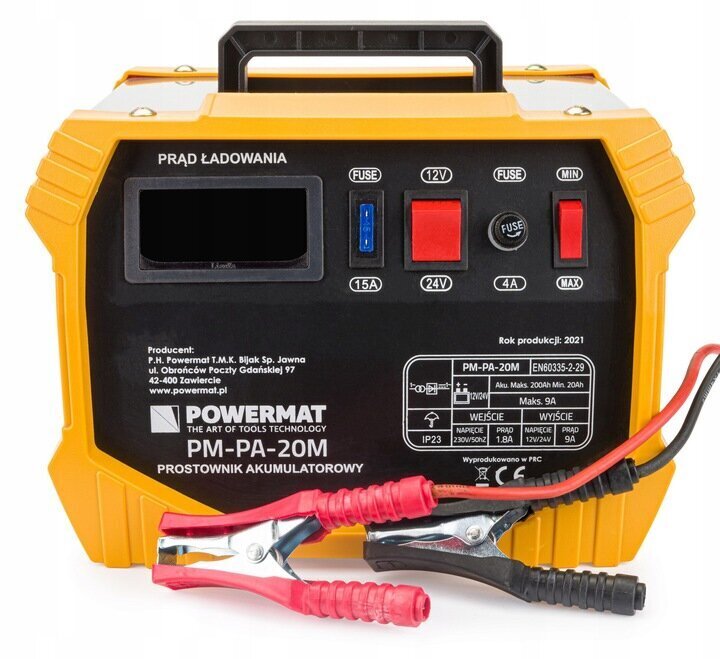 Akumulatora lādētājs Powermat PM-PA-20M, 12V/24V, 8-18A цена и информация | Akumulatoru lādētāji | 220.lv