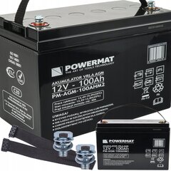 Akumulatora paklājs PM-AGM-100AHM2, 12V 100Ah цена и информация | Аккумуляторы | 220.lv
