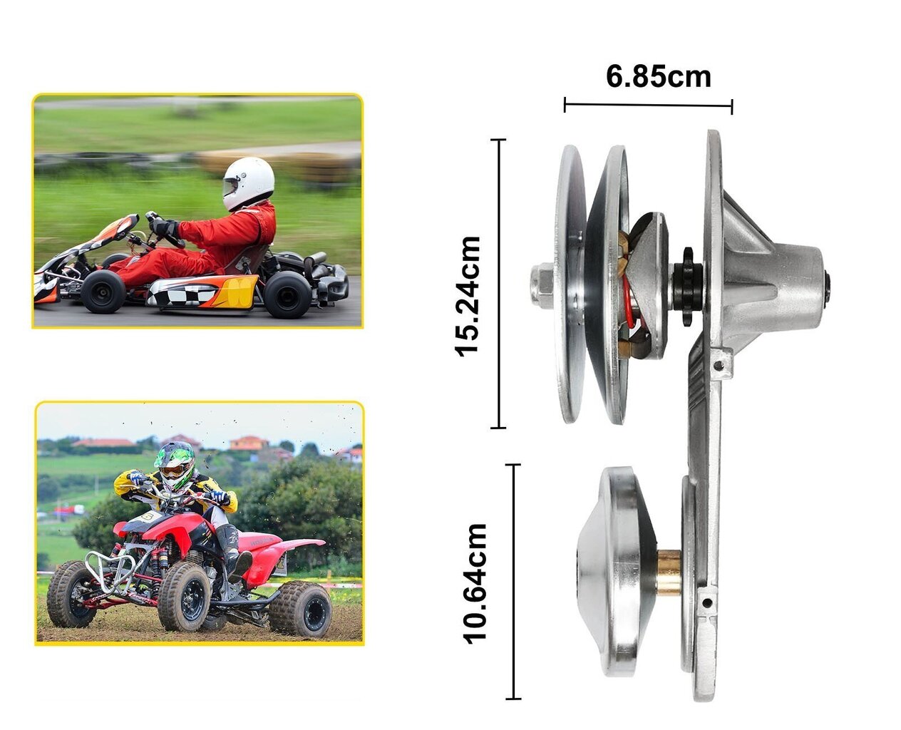 Variatoru komplekts Tav 30, 25,4 mm цена и информация | Moto piederumi | 220.lv