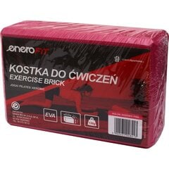 Jogas vingrošanas bloks Enero Fit, sarkans цена и информация | Товары для йоги | 220.lv