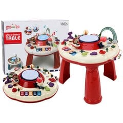 Aktivitāšu galds Lean Toys, sarkans цена и информация | Игрушки для малышей | 220.lv