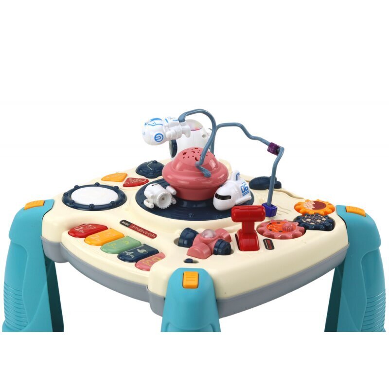 Aktivitāšu galds Lean Toys, zils cena un informācija | Rotaļlietas zīdaiņiem | 220.lv