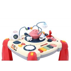 Aktivitāšu galds Lean Toys, sarkans cena un informācija | Rotaļlietas zīdaiņiem | 220.lv