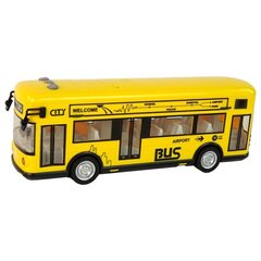 LeanToys muzikālais pilsētas autobuss, dzeltens цена и информация | Игрушки для мальчиков | 220.lv