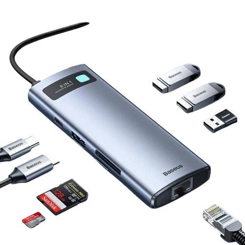 Baseus BS-OH102 цена и информация | Adapteri un USB centrmezgli | 220.lv