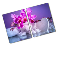 Griešanas dēlis Orhideja un sirds, 40x52cm cena un informācija | Griešanas dēlīši | 220.lv