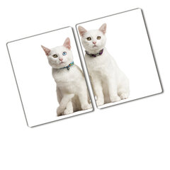 Griešanas dēlis Baltie kaķi, 40x52cm cena un informācija | Griešanas dēlīši | 220.lv