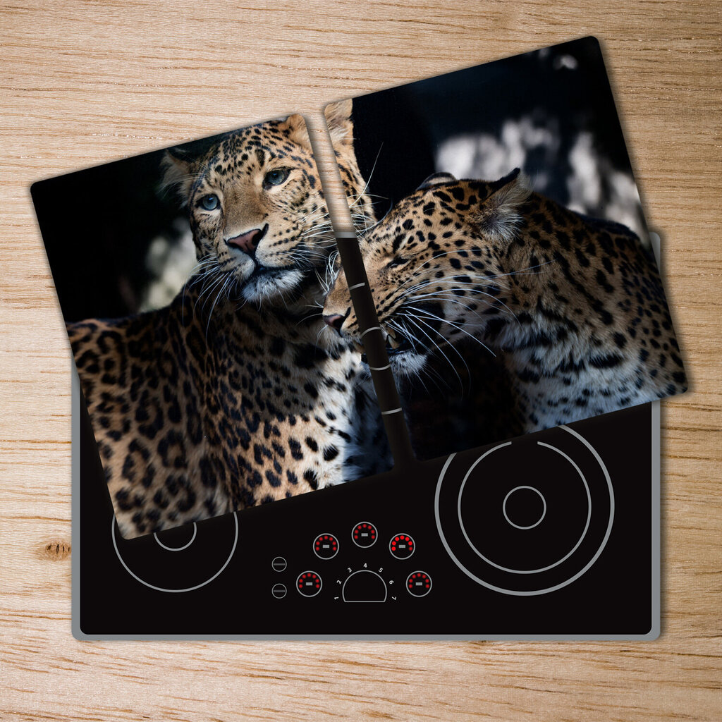 Griešanas dēlis Divi leopardi, 40x52cm цена и информация | Griešanas dēlīši | 220.lv