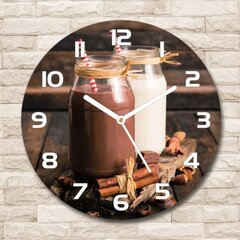 Stikla Pulkstenis Kokteiļi burciņās, 30cm цена и информация | Часы | 220.lv