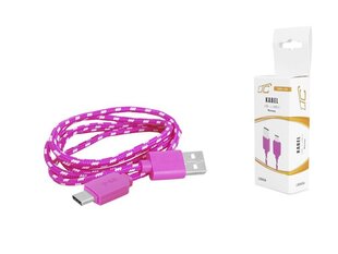 Кабель PS USB-Type-C, 1 м, розовый. цена и информация | Кабели для телефонов | 220.lv