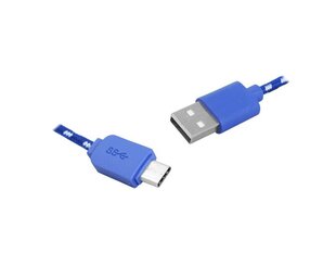 Кабель PS USB-Type-C, 1 м, синий. цена и информация | Кабели для телефонов | 220.lv
