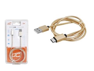 Кабель PS USB-microUSB, 1 м, розовый. цена и информация | Кабели для телефонов | 220.lv