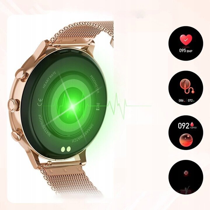 Zaxer ZV60 Gold cena un informācija | Viedpulksteņi (smartwatch) | 220.lv