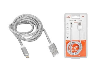 Кабель PS USB-Iphone, 1 м, серебристый. цена и информация | Кабели для телефонов | 220.lv