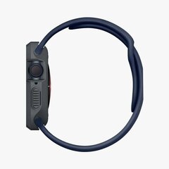 Spigen Rugged Armor Case with Strap for Apple Watch 4|5|6|7|8|9|SE (44|45mm) - Dark Gray цена и информация | Аксессуары для смарт-часов и браслетов | 220.lv