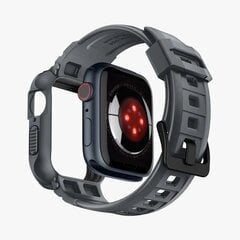 Spigen Rugged Armor Pro Case for Apple Watch 4 | 5 | 6 | 7 | 8 | 9 | SE (44 | 45 mm) - Dark Gray цена и информация | Аксессуары для смарт-часов и браслетов | 220.lv