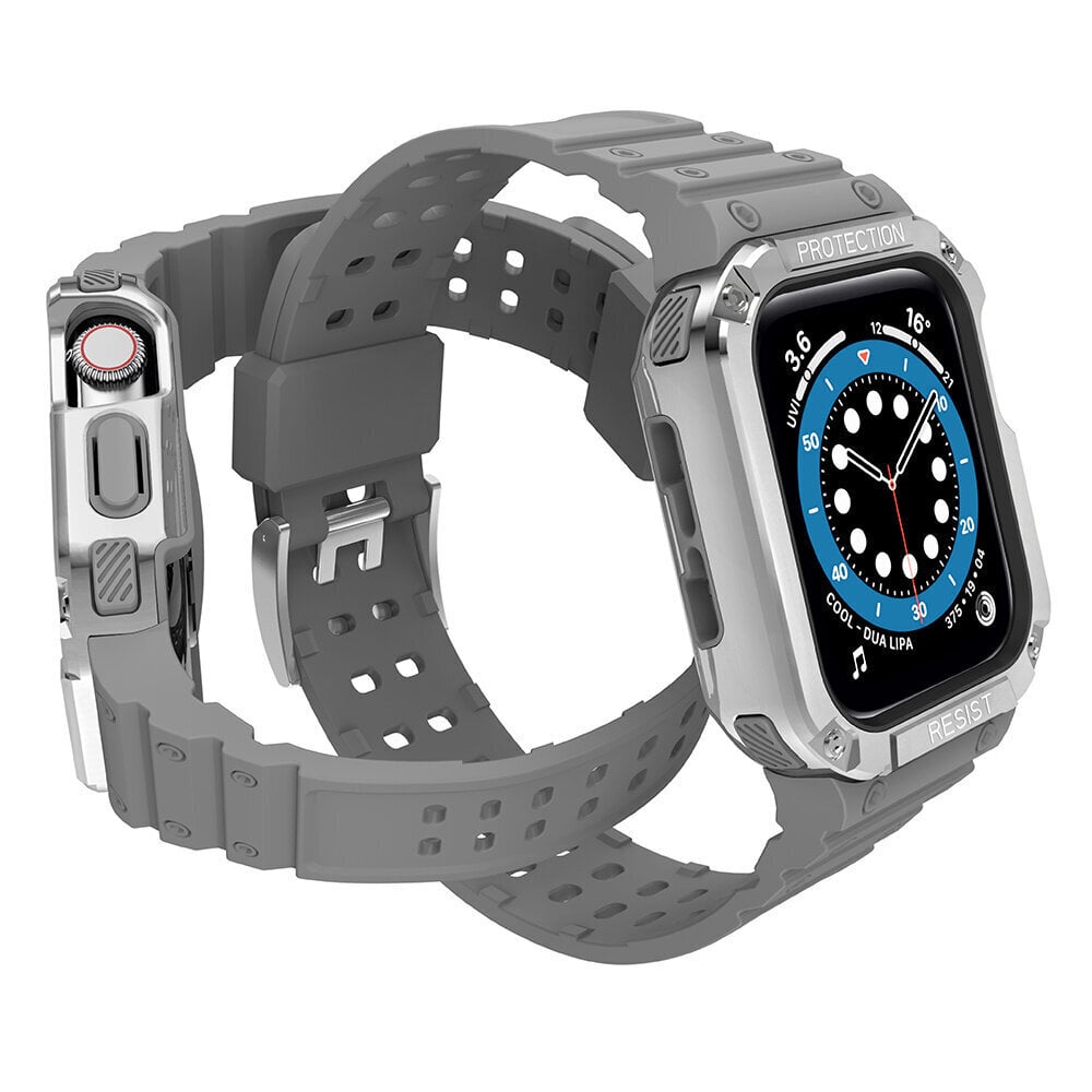 Hurtel Apple Watch 7/SE, pelēks cena un informācija | Viedpulksteņu un viedo aproču aksesuāri | 220.lv