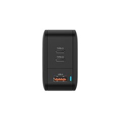 Amazing Thing Wall charger Thunder Pro GaN EUTH66W - USB + 2xType C - PD 66W black цена и информация | Зарядные устройства для телефонов | 220.lv