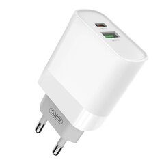 Wall Charger with + USB-C Cable XO L64 20W, QC3.0, PD (white) цена и информация | Зарядные устройства для телефонов | 220.lv