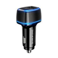 Borofone Car charger BZ14 Max - 2xUSB - 2,4A black цена и информация | Зарядные устройства для телефонов | 220.lv