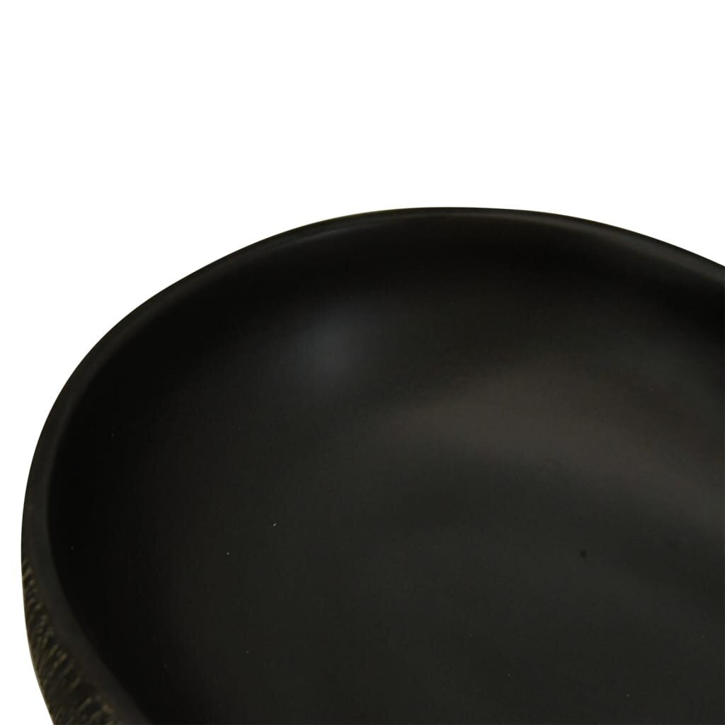 Keramikas izlietne 59x40x14cm, melna cena un informācija | Izlietnes | 220.lv