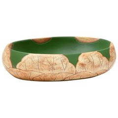 Keramikas izlietne 59x40x15, zaļa/brūna цена и информация | Раковины | 220.lv