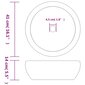 Keramikas izlietne uz galda 41x14cm, pelēka цена и информация | Izlietnes | 220.lv