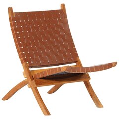 Saliekams atpūtas krēsls, brūns cena un informācija | Tūrisma mēbeles | 220.lv