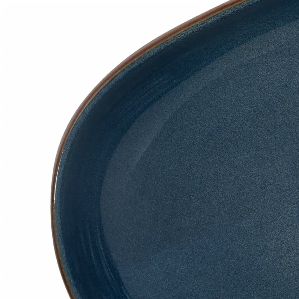 Keramikas izlietne 59x40x14cm, brūna un zila cena un informācija | Izlietnes | 220.lv