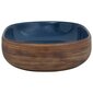 Keramikas izlietne 59x40x14cm, brūna un zila cena un informācija | Izlietnes | 220.lv