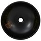 Keramikas izlietne uz galda virsmas 41x14cm, melna cena un informācija | Izlietnes | 220.lv