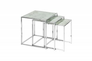 Galdu komplekts Invicta Elements 3 stikls, marmora imitācija cena un informācija | Konsoles galdiņi | 220.lv