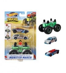 Mattel - Hot Wheels Monster Trucks Maker Bone Sharkruser | from Assort цена и информация | Игрушки для мальчиков | 220.lv