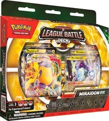 Kaujas klāja komplekts Miraidon ex League Pokémon TCG cena un informācija | Galda spēles | 220.lv